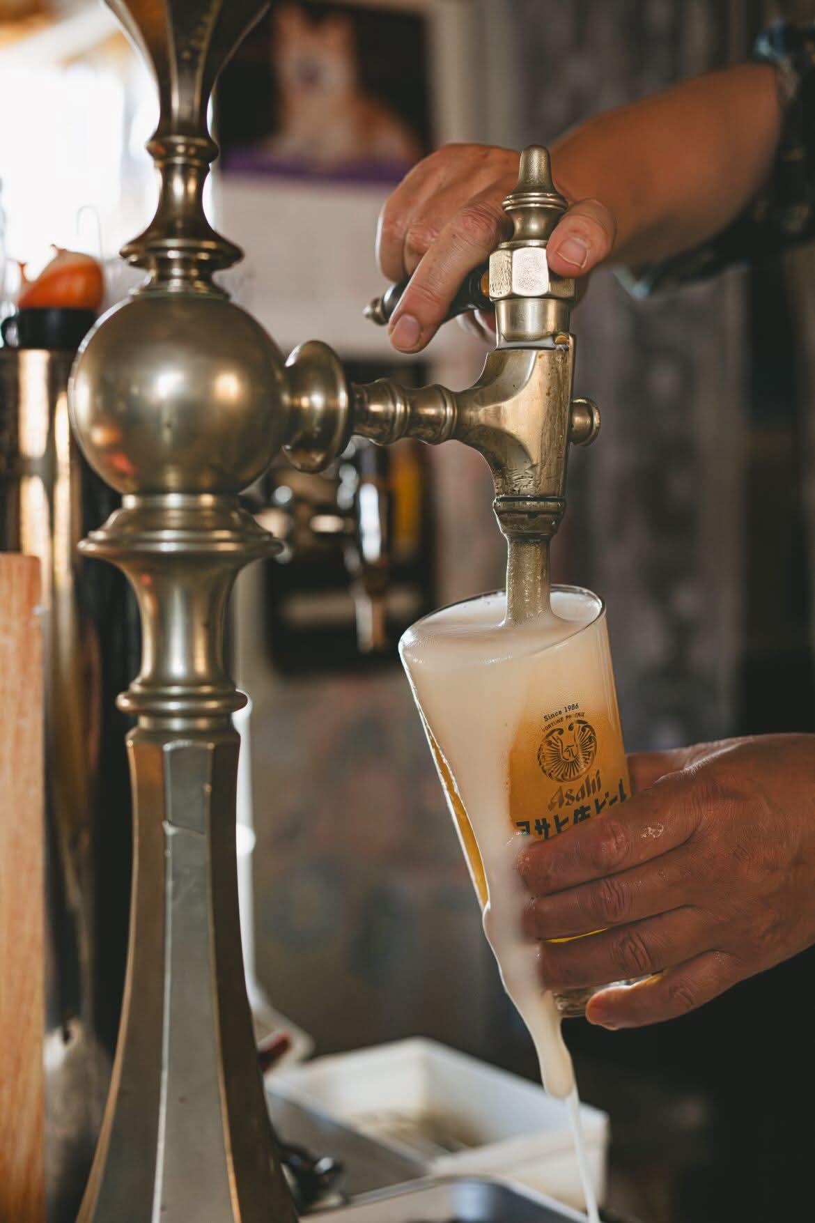 130年前のカイザーハーンから注がれるマルエフ